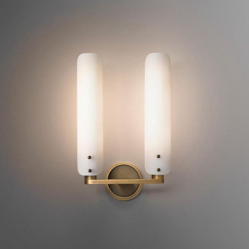 Bonnie Double White Glass Shard Wall Light