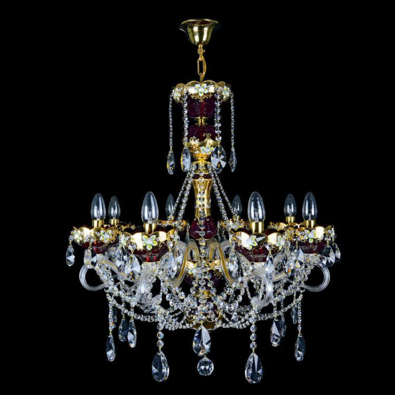 Antique Amore 8 Lights Crystal Chandelier