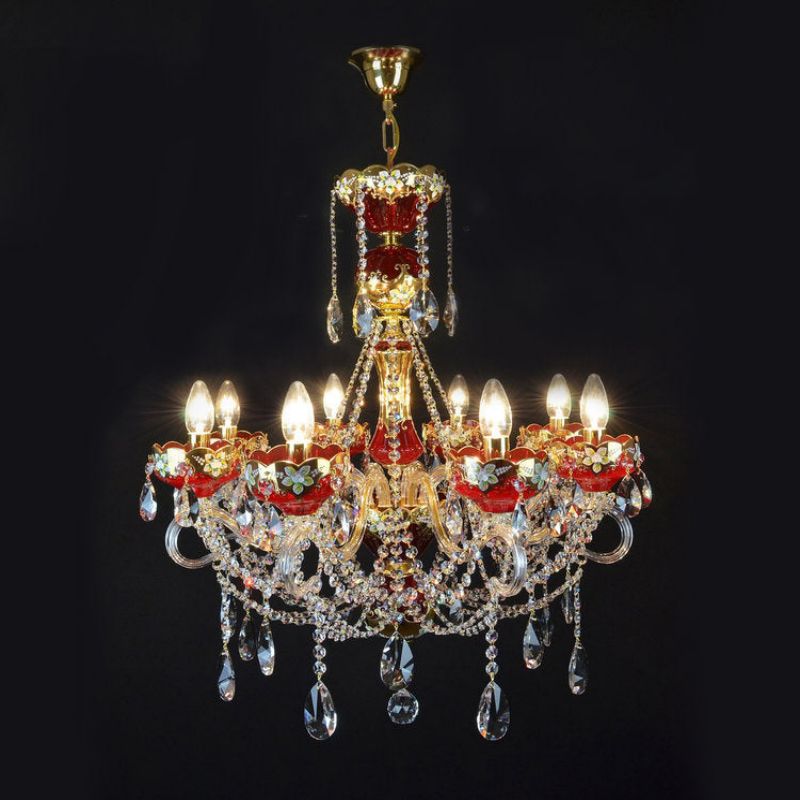 Antique Amore 8 Lights Crystal Chandelier