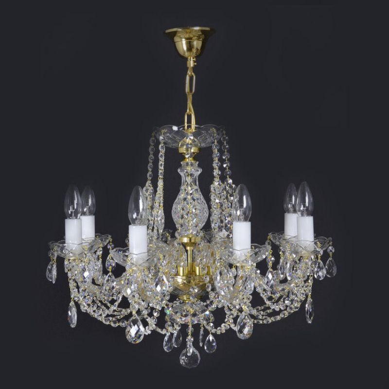 Antique Brillante 8 Lights Crystal  Chandelier