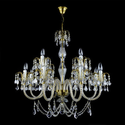 Antique Ceremony 12 Lights Crystal Chandelier