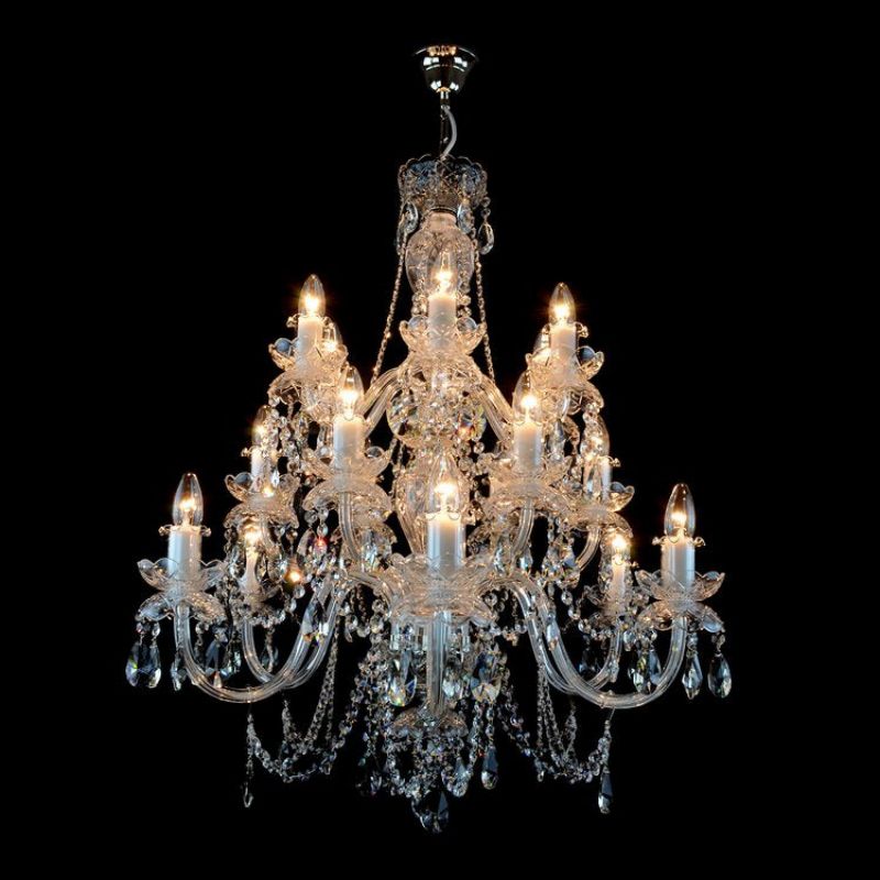 Antique De Luxe 18 Lights  Crystal  Chandelier