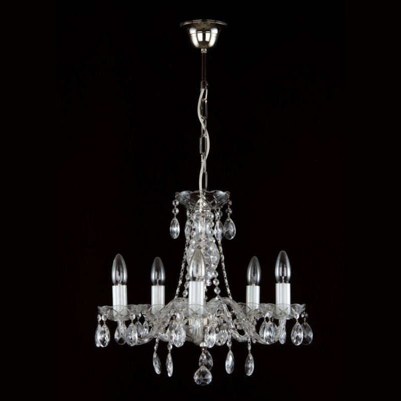 Antique  Finesse 5 Lights Crystal Chandelier