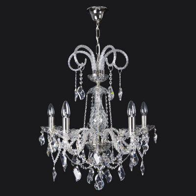 Antique Grandiose 5 Lights Crystal Chandelier