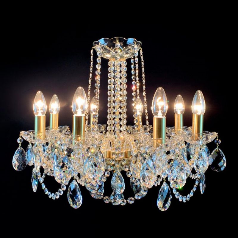 Antique Maniera 8 Lights Crystal  Chandelier