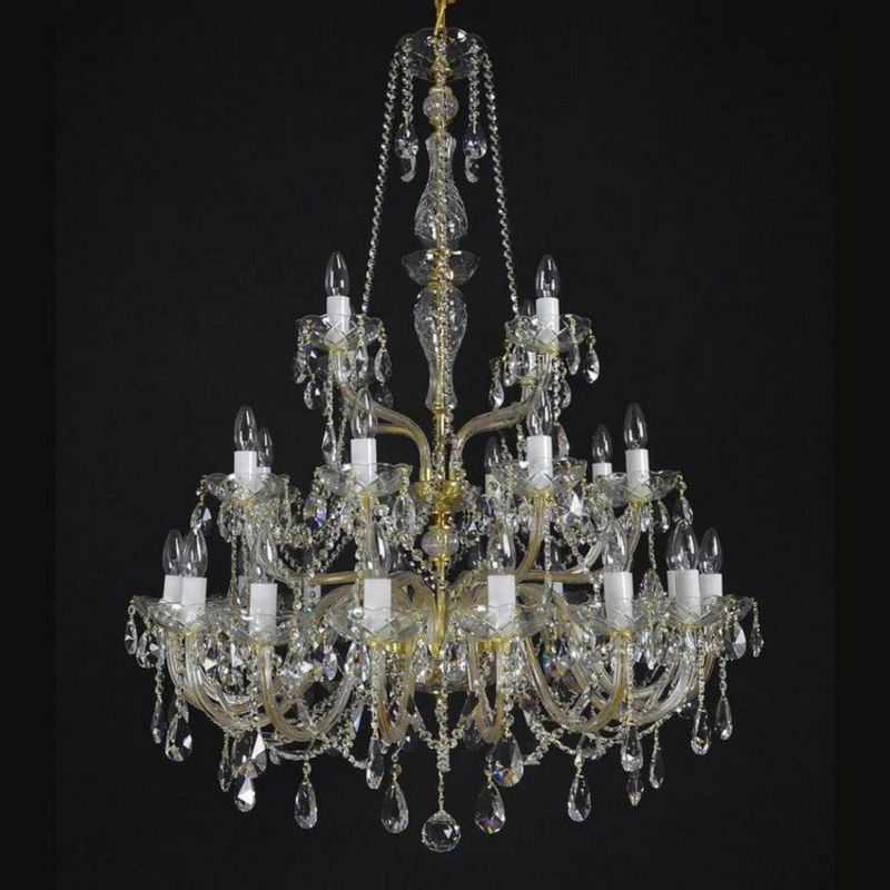 Antique Serpente 28 Lights Crystal Chandelier