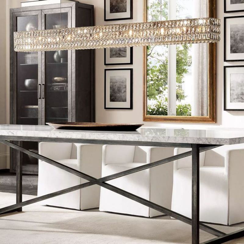 Medicis Crystal Linear Chandelier