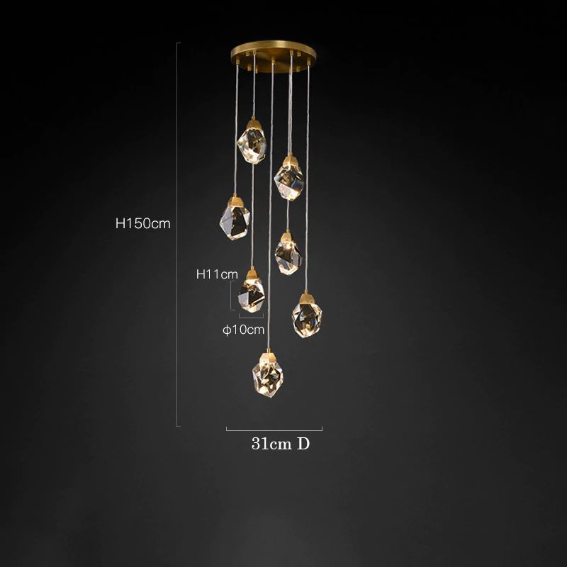 Nicole Crystal Multi-Lights Chandelier