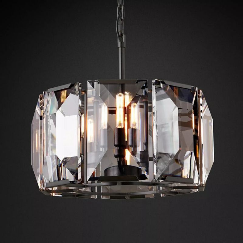 Hewson Multicurve Crystal Round Chandelier 19“