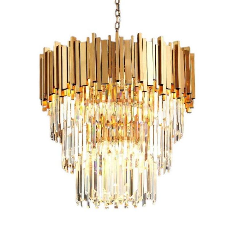 Bourbons Henri Crystal Round Chandelier