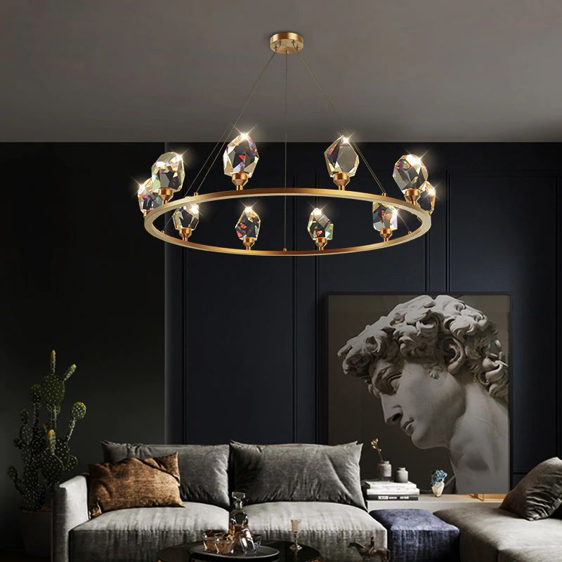 Nicole Crystal Round Chandelier