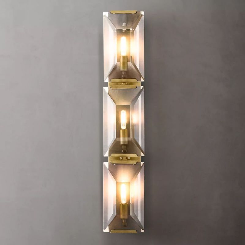 Hewson Multicurve Crystal Triple Wall Sconce