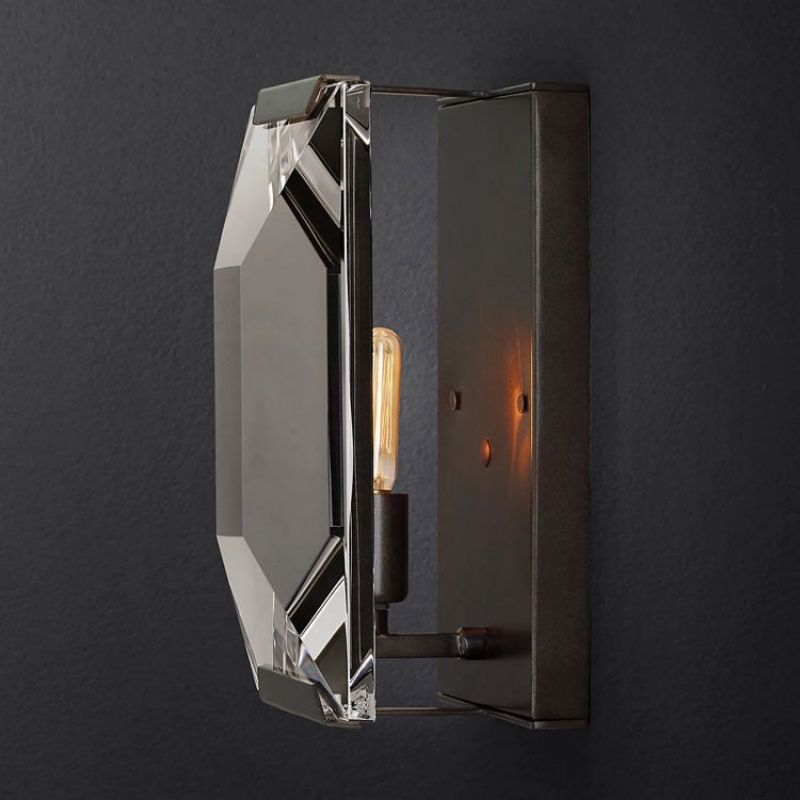 Hewson Multicurve Crystal Wall Sconce