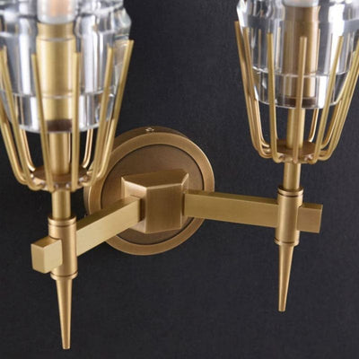 Dave Double Wine Glass Wall Sconce