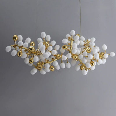 Escamoles Modern Linear Grape Chandelier