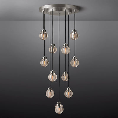 Fantasy Pearl Ball Round Chandelier 22"