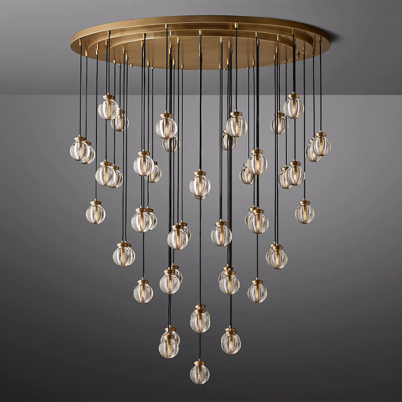 Fantasy Pearl Ball Round Chandelier 60"