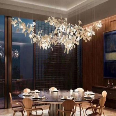 Ginkgo Ceramic Branch Chandelier