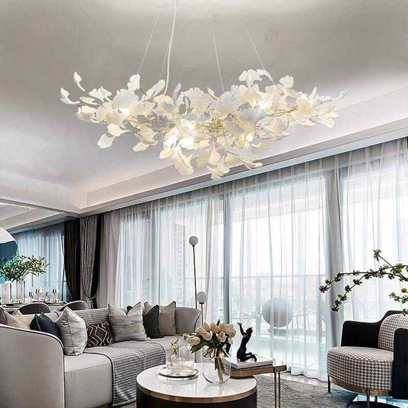 Ginkgo Ceramic  Chandelier