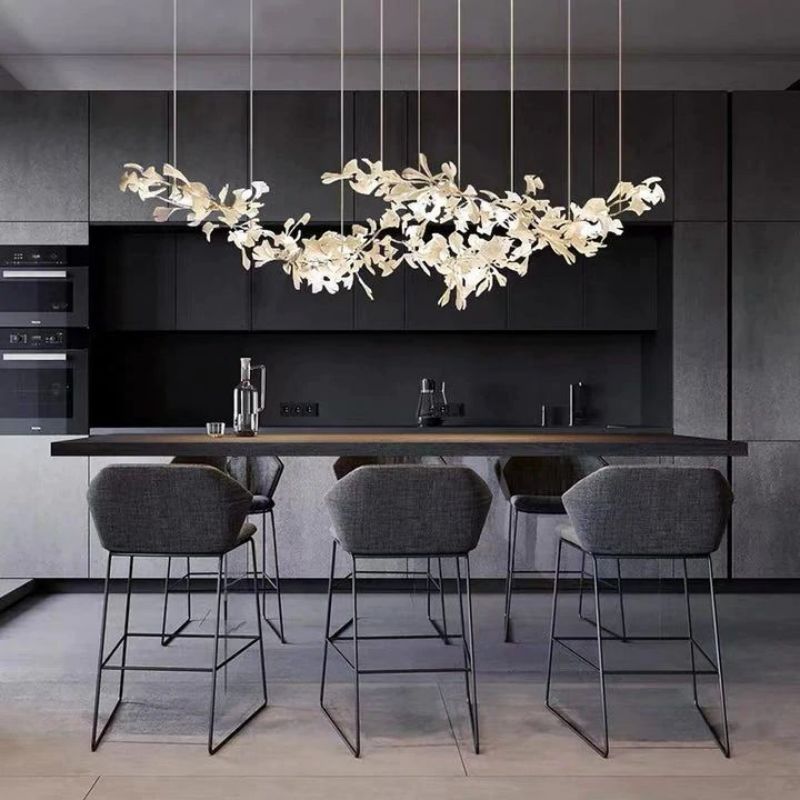 Ginkgo Ceramic  Chandelier