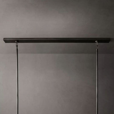 Vera Glass Rectangular Chandelier 54"