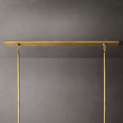 Vera Glass Rectangular Chandelier 54"