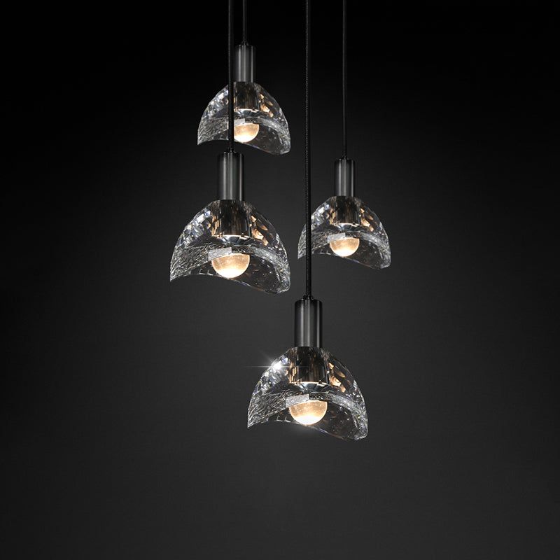 Hellen Crystal Pendant Black