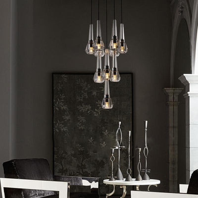 Microphone Round Crystal Chandelier (10 lights)