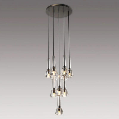 Microphone Round Crystal Chandelier (10 lights)