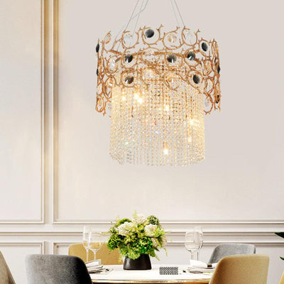 Lorna Crown Modern Crystal Chandelier