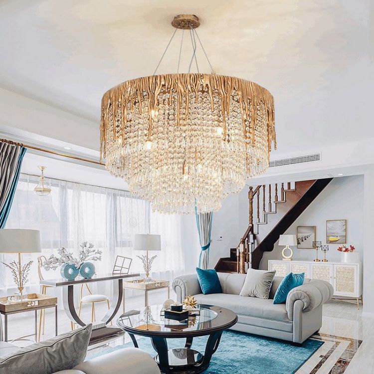 Lorna Crystal Cascade Chandelier