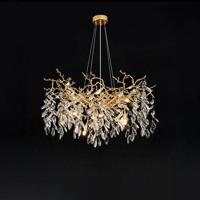 Lorna Gold Chandeliers Tree Branch Kitchen, Modern Crystal Chandelier