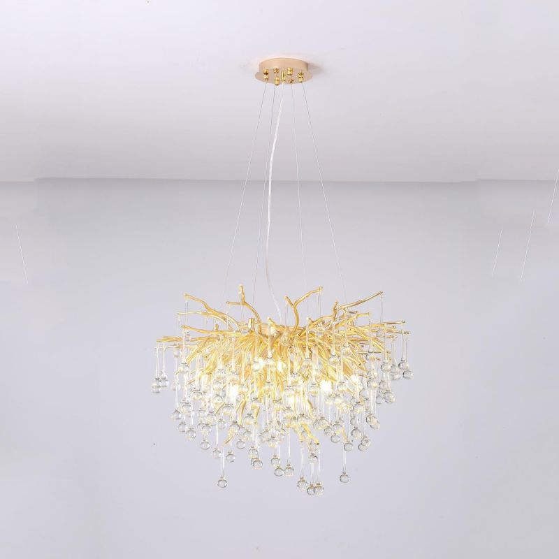 Lorna Modern Crystal Tree  Branch Chandelier 23.6" D