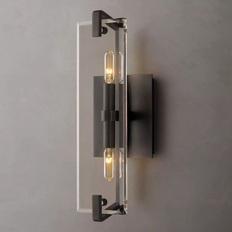 Maru Crystal Wall Sconce 15“H