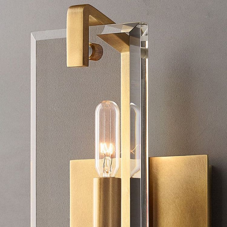 Maru Crystal Wall Sconce 15“H