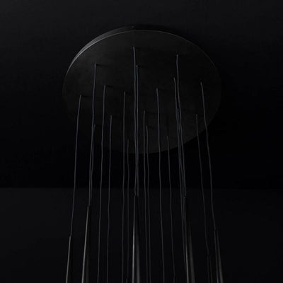Charlotte Shower Round Tapered Tubular Chandelier 30"
