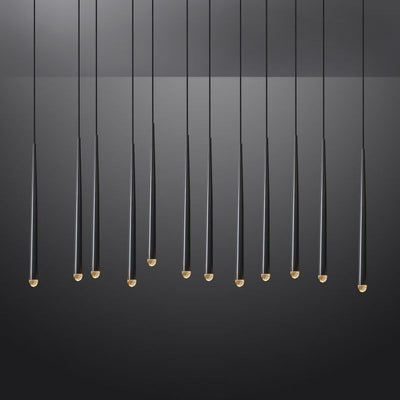 Charlotte Meteor Shower Tubular Linear Chandlier 60"