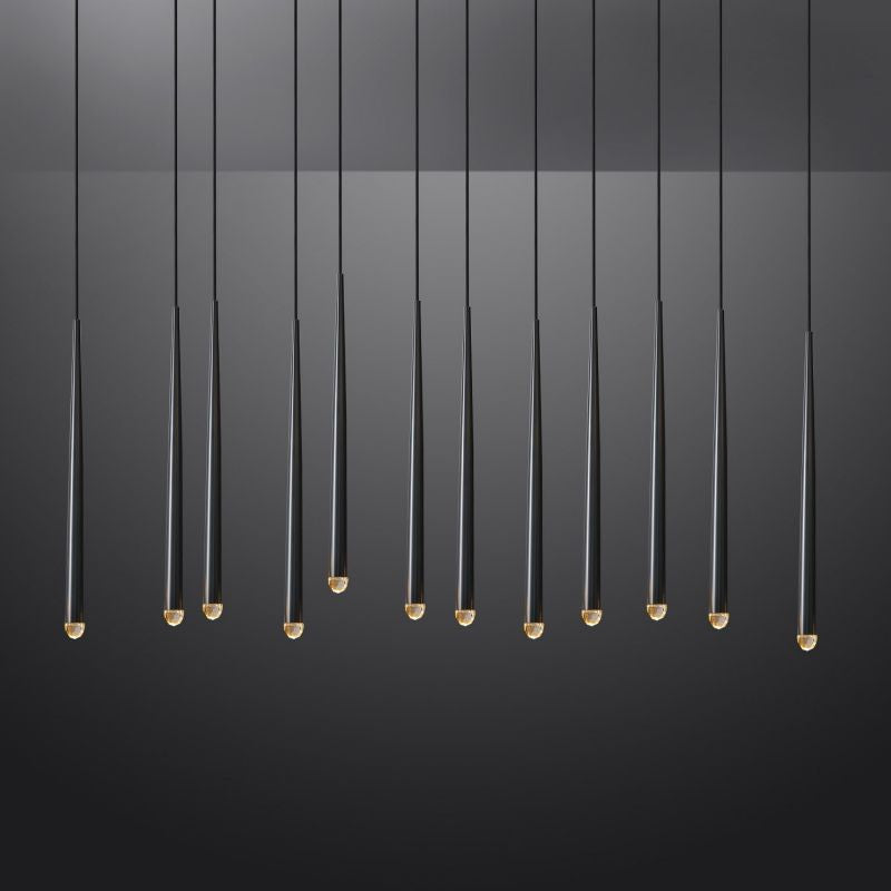 Charlotte Meteor Shower Tubular Linear Chandlier 60"