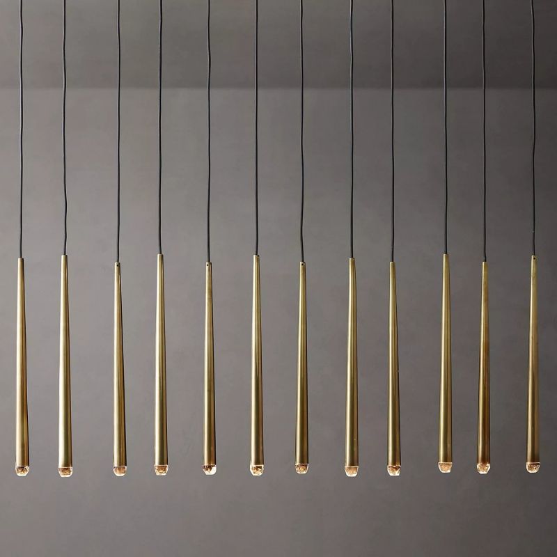 Charlotte Meteor Shower Tubular Linear Chandlier 60"