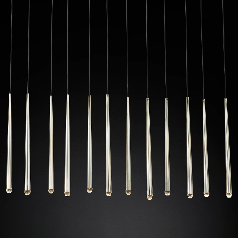 Charlotte Meteor Shower Tubular Linear Chandlier 60"