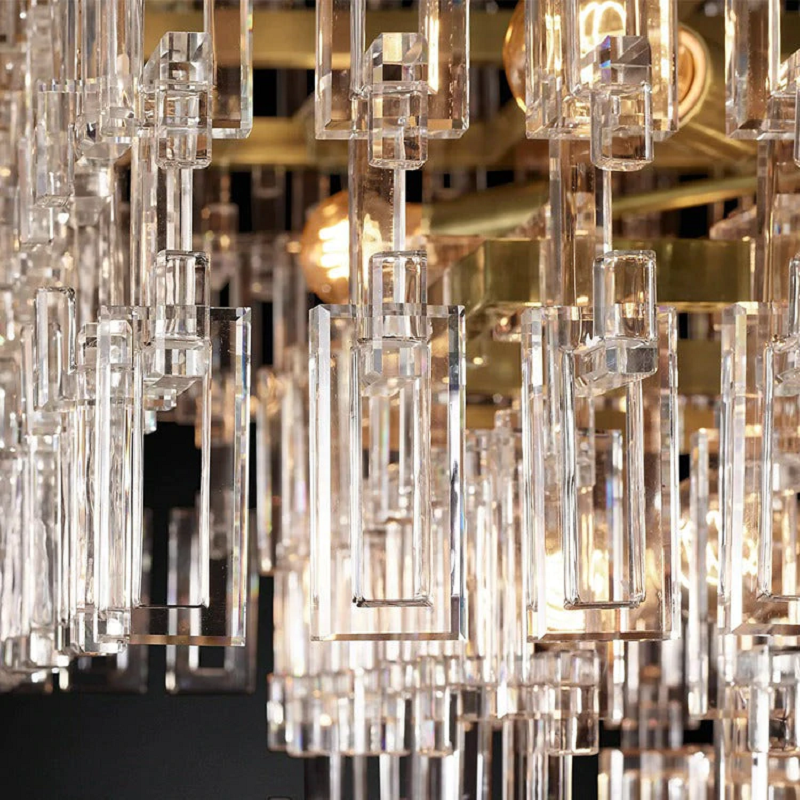 Mia 3 Tier Crystal Round Chandelier 36"