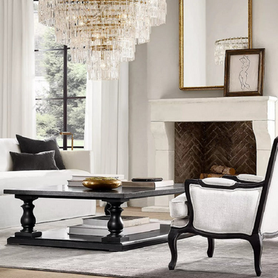 Mia 3 Tier Crystal Round Chandelier 36"