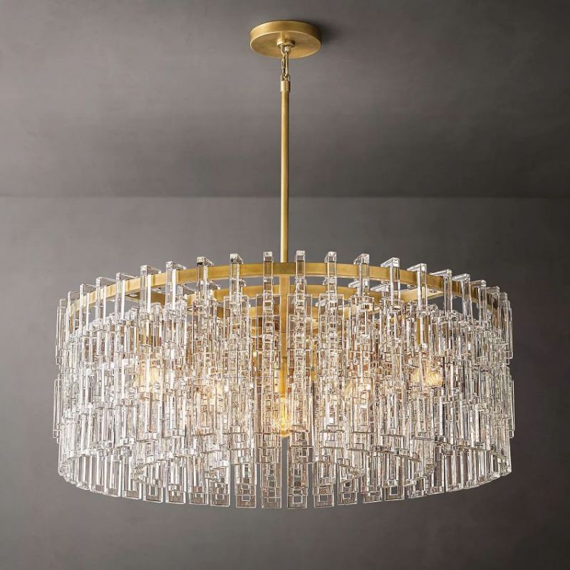 Mia Crystal Round Chandelier 36"