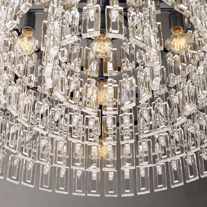 Mia Crystal Round Chandelier 48"