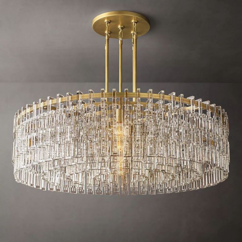Mia Crystal Round Chandelier 48"