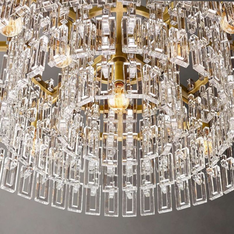 Mia Crystal Round Chandelier 36"