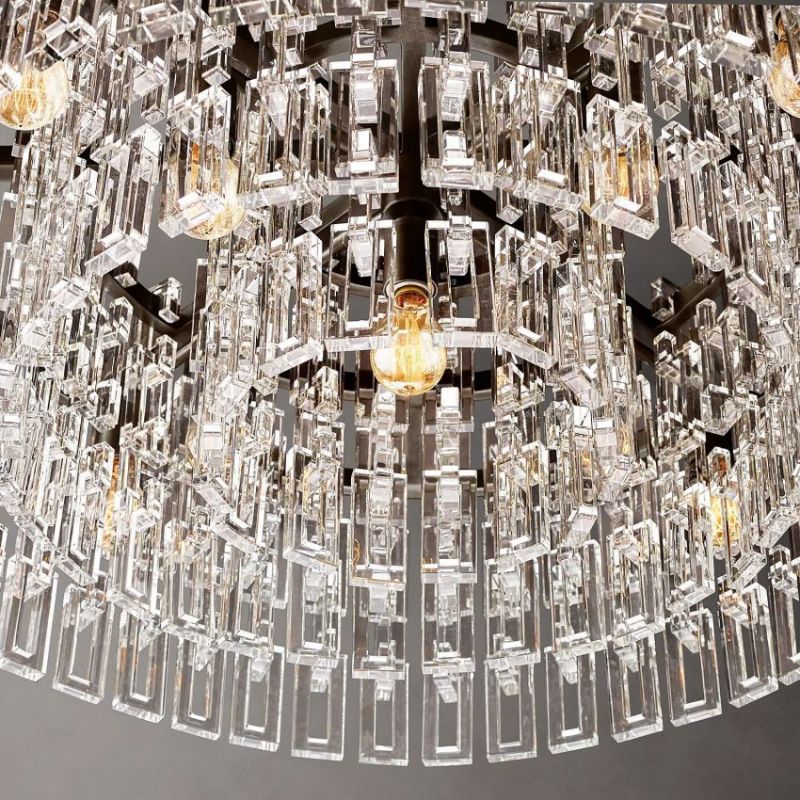Mia Crystal Round Chandelier 36"