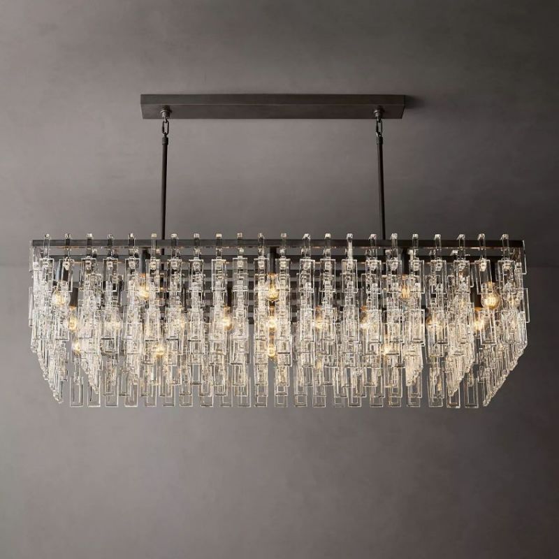 Mia Rectangular Chandelier 60"