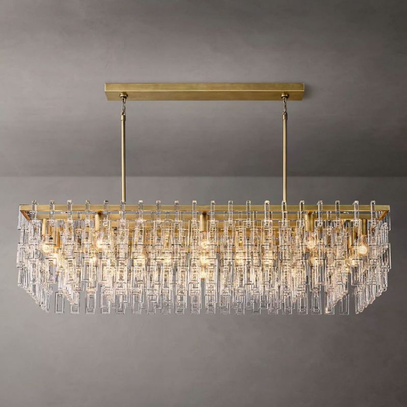 Mia Rectangular Chandelier 60"