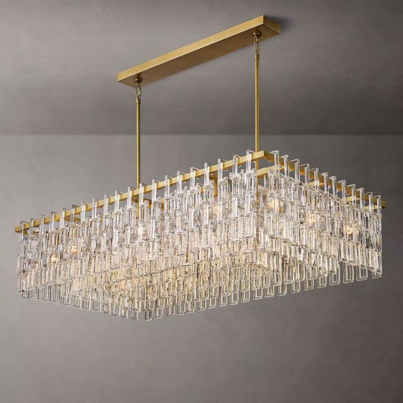 Mia Rectangular Chandelier 60"